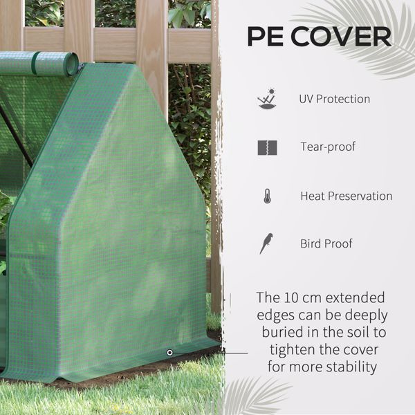 带温室的户外花园床 （周末不发货）（ Amazon Shipping）（WalMart禁售）-5