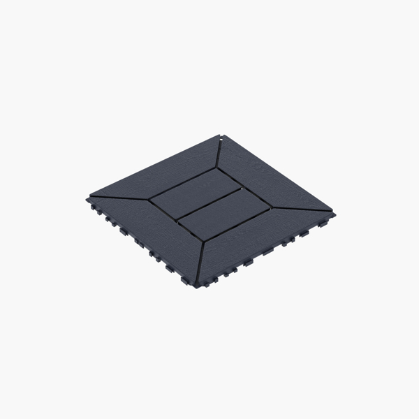 DIY friendly, easy to clean interlocking deck tiles, 11.8