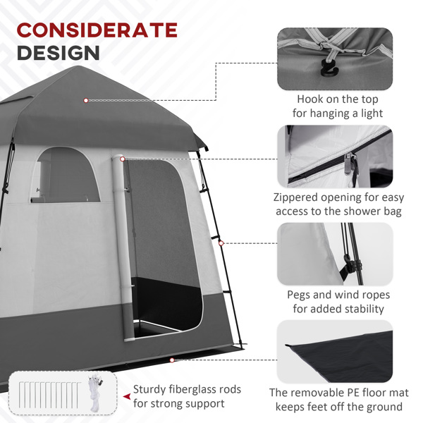 Pop Up Shower Tent  ( Amazon Shipping)（Prohibited by WalMart）