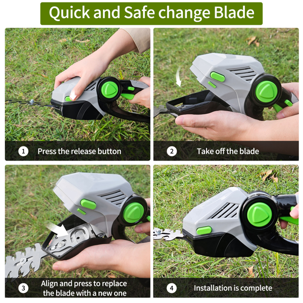 21V Cordless Hedge Trimmer, 2-in-1 Electric Handheld Grass Shear Cutter with 2.0 Battery*2, Women Gifts Mini Bush Shear Cutter Kit for Garden,Yard and Lawn（FBA delivery）