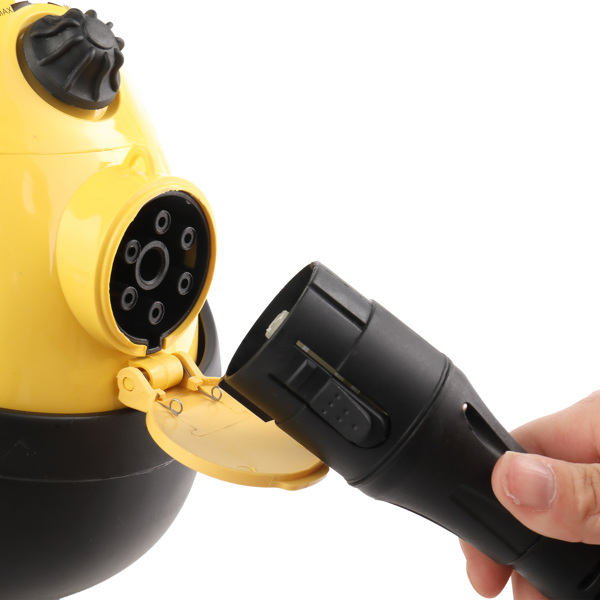 VSC28B Multipurpose Steam Cleaner with 19 Accessories, 1.2L tank Portable Steamer for Floors, Carpet, Windows, Cars and More, 1500W, Yellow