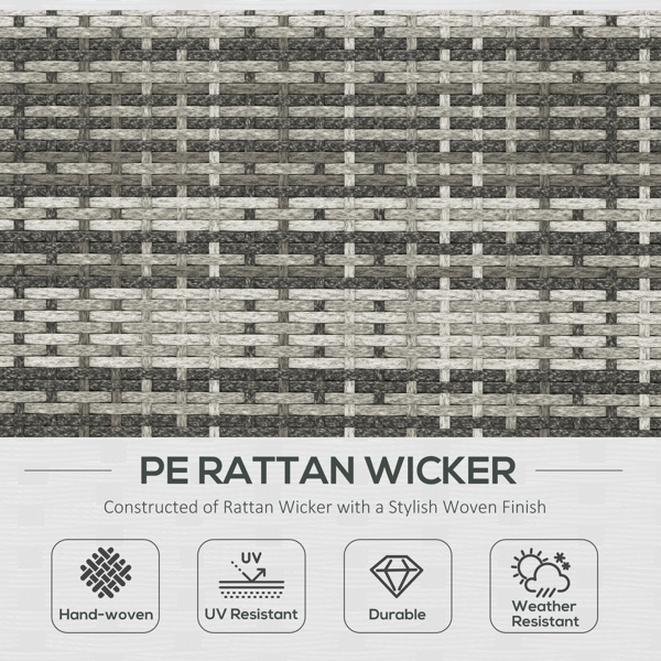 Rattan Three-Seat Sofa