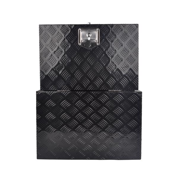 24''Black Aluminum Tool Storage Box for Pickup Truck Bed + Lock MT018006（Amazon & Temu Ban Sale）(No support for returns without reason)