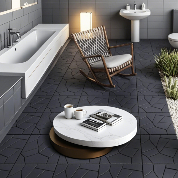 DIY friendly, easy to clean interlocking deck tiles, 11.8