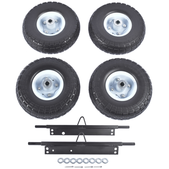 All Terrain Solid Never Flat Tires Wheel Kit for Honda Generator EU3000is 06423-ZS9-020AH