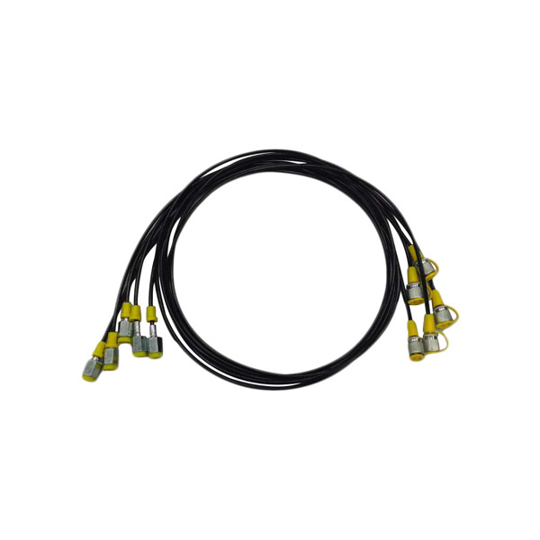 Hydraulic Pressure Test Kit with 5 Gauges 5 Test Hoses 13 Couplings and 14 Tee Connectors Pressure Gauge Kit