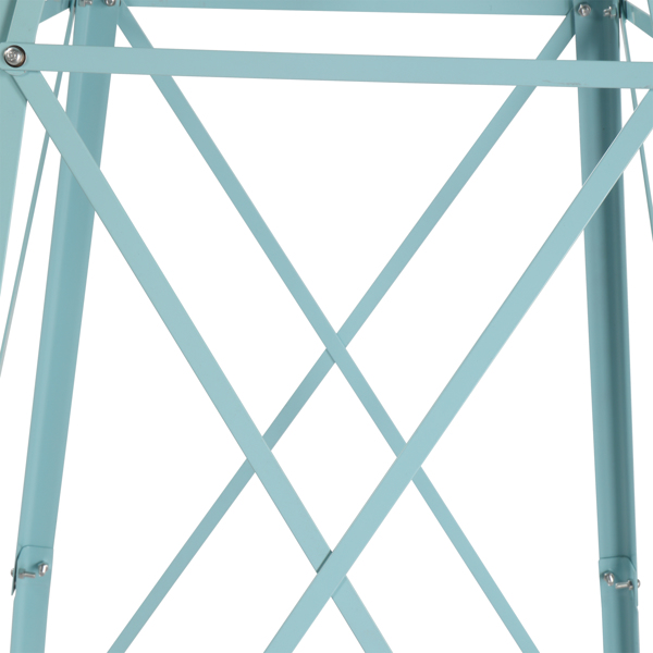 8FT Weather Resistant Yard Garden Windmill Blue