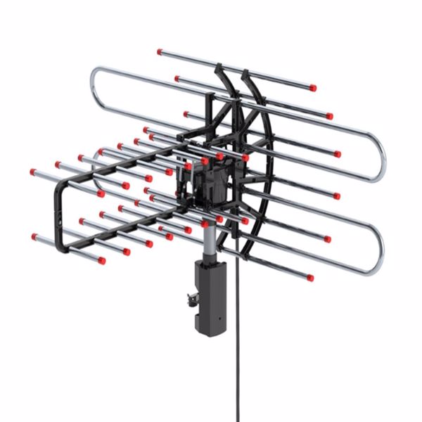 TA-851 Plus 360°Rotation UV Dual Frequency 45-860MHz 22-38dB 42.65ft cable Outdoor Antenna