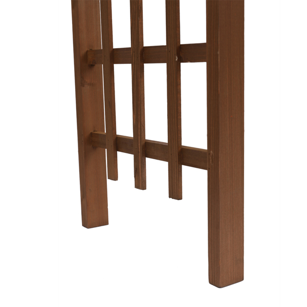 Beautiful And Practical Garden Arch Dark Brown