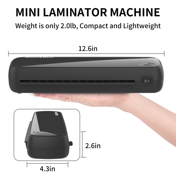 4-In-1Laminator Machine,It has Quick Warm-Up, Fast Laminating Documentation and Photos, Increases Their Long-Term Color Preservation. Suitable for Family, Office and School