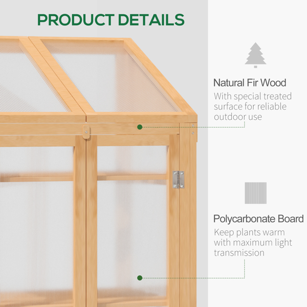 Wooden Cold Frame Greenhouse