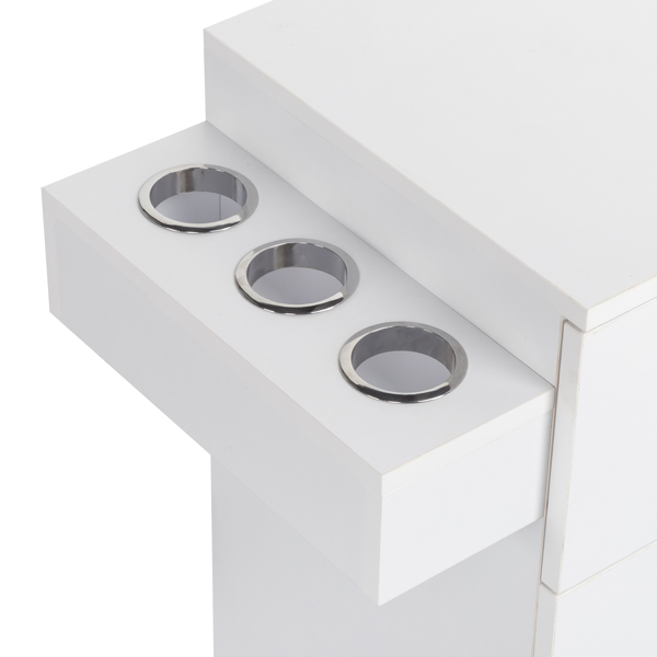 【Same code 89922933】Barbershop Salon Locker / Hair Dryer Rack Drawer with Lock White