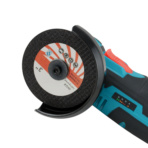 Mini Cordless Brushless Angle Grinder Cutting Tool with Battery Charger