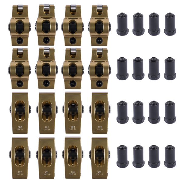 16 PCS Rocker Arms  7/16'' 1.6 Ratio for Ford 221 289 302 351W 5.0 Small Block SBF