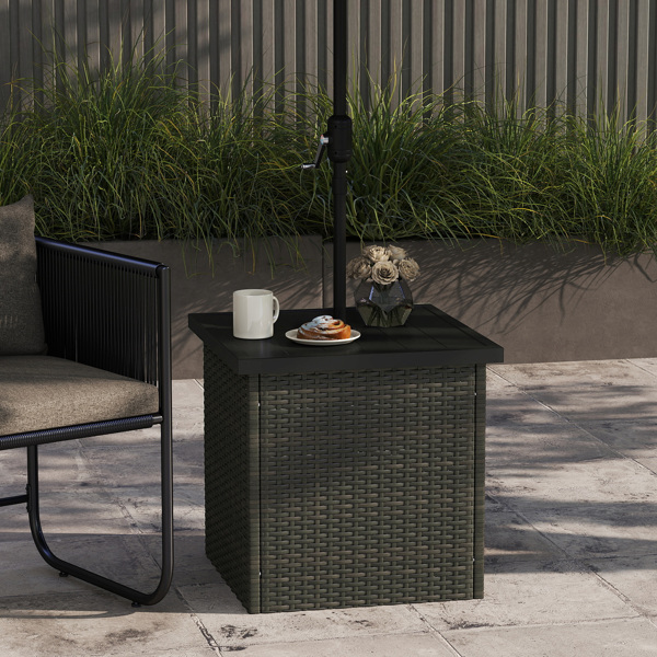 Wicker Side Table  ( Amazon Shipping)（Prohibited by WalMart）