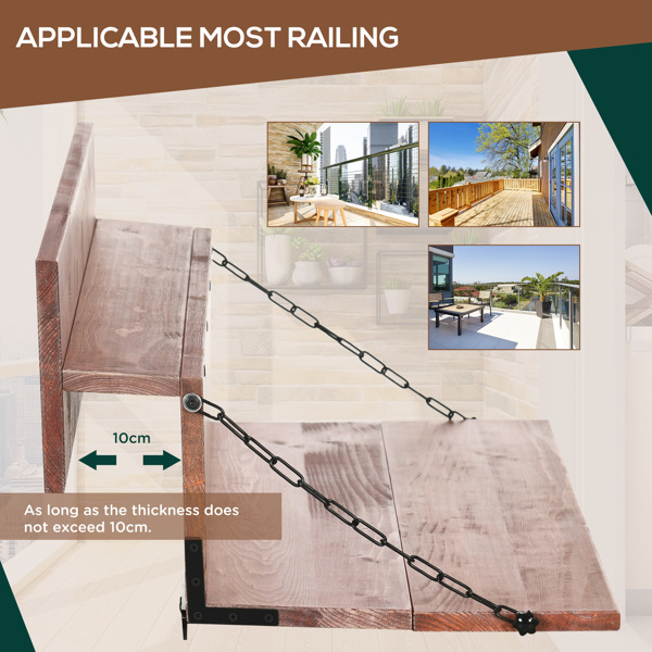Railing Hanging Table