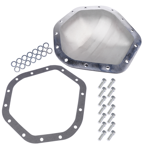 差速器盖 14 Bolt 10.5" Ring Gear Black Rear Differential Cover Fits Chevy / GMC 3/4 & 1 ton 1973-1995 Aluminum-5
