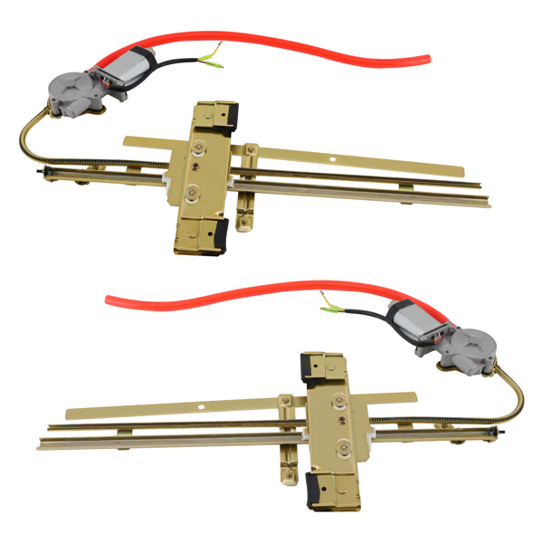 2 Door Flat Glass Power Window Kit with Switches Wiring Universal