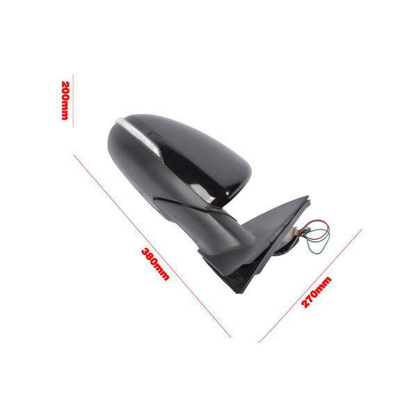 Front Right Passenger Side View Mirror with In-housing Signal Light for Kia Optima Sedan 4-Door 2019-2020 Black 87620-D5110