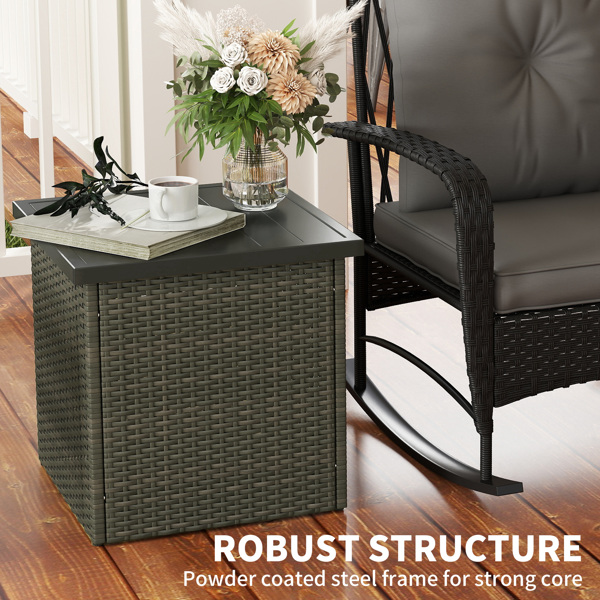 Wicker Side Table  ( Amazon Shipping)（Prohibited by WalMart）