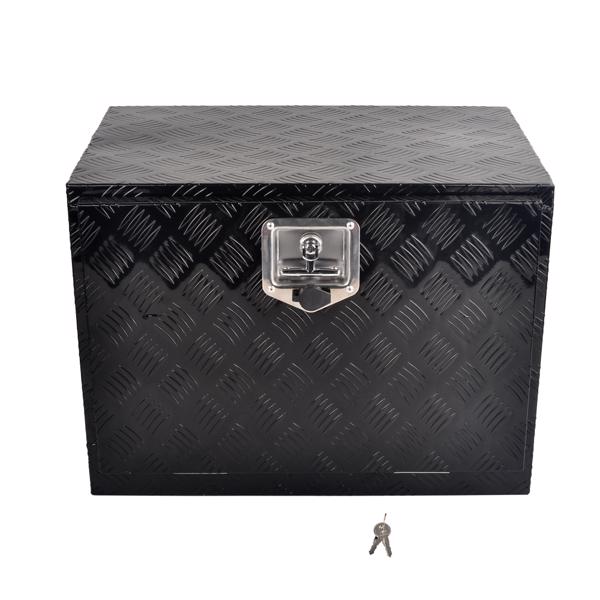 24''Black Aluminum Tool Storage Box for Pickup Truck Bed + Lock MT018006（Amazon & Temu Ban Sale）(No support for returns without reason)