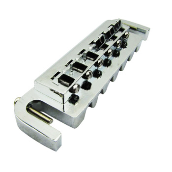 Chrome Style Wrap around Bridge Tailpiece for Electric Guitar