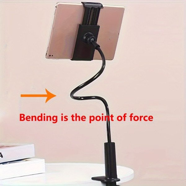 Updated Gooseneck Tablet Holder Stand for Bed 100cm 39.4in Adjustable Flexible Arm Tablets Mount Clamp 