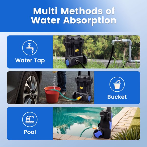 Electric Pressure Washer, Electric Power Washer with Rotatable Nozzles, 3200 PSI Max 2.2 GPM High Pressure Cleaning Machine with Foam Cannon, Power Washer for Car, Floor, Yard（FBA delivery)