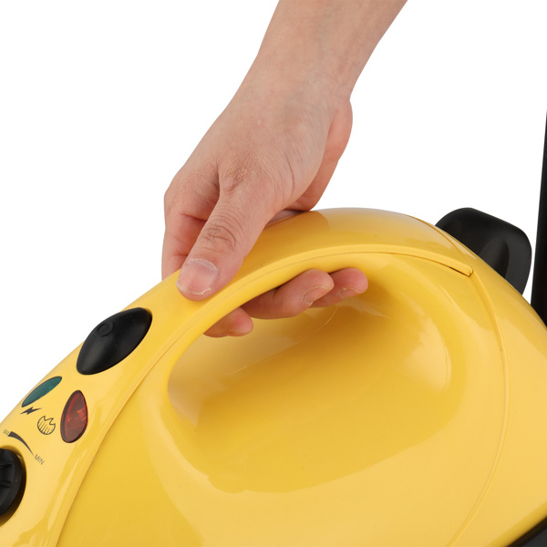 VSC28B Multipurpose Steam Cleaner with 19 Accessories, 1.2L tank Portable Steamer for Floors, Carpet, Windows, Cars and More, 1500W, Yellow