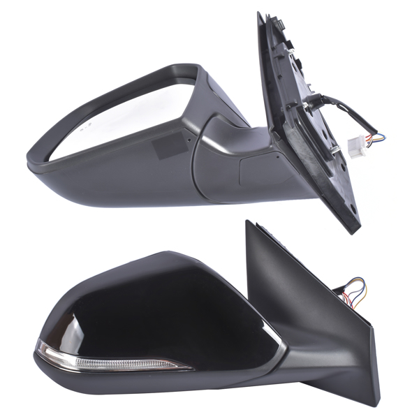 2Pcs Front Mirrors Left & Right w/ Signal Light Blind Spot Non-Heated for Hyundai Sonata 2018-2019