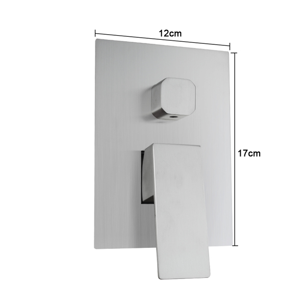 Enhance Your Shower with 12 Stainless Steel Rain Shower Set - Wall Mount Easy