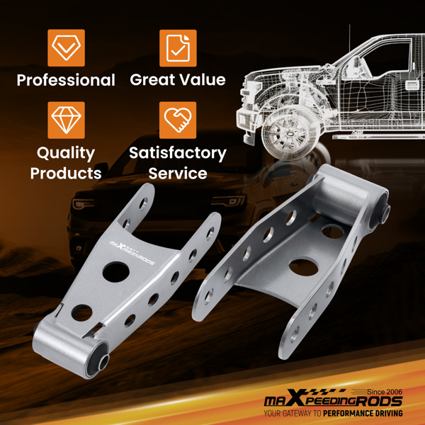 适用于雪佛兰Silverado Sierra 1500 88-18的后2“-3”下降卸扣降低套件-5