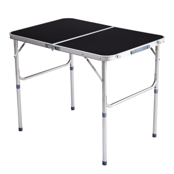  3ft  Aluminum Alloy Folding Table Black