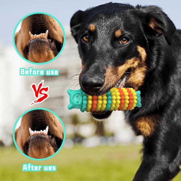 Dog Chew Toys for Aggressive Chewers, Durable Dog Toys for Large Medium Small Breed Dogs, Rubber Indestructible Dog Teething Toys, Tough Interactive Outdoor Dog Toys for Entertainment, Amazon Logistic