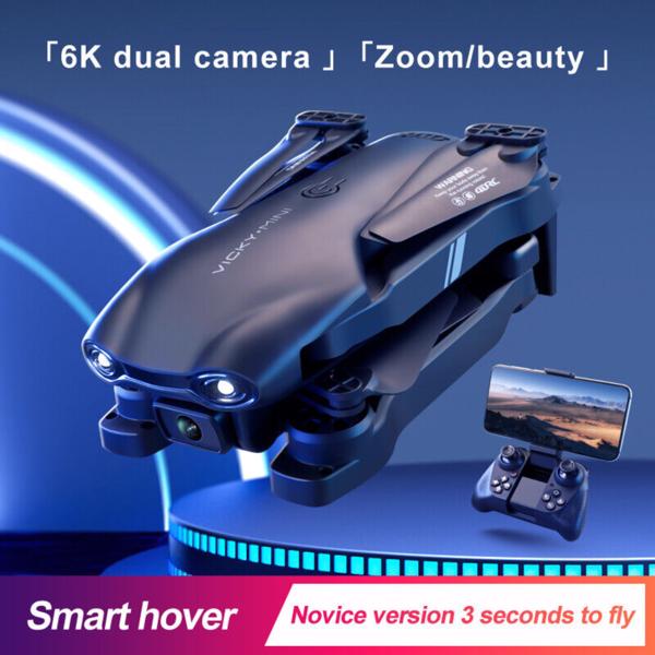 4DRC V13 RC Drone 6K HD Dual Camera WiFi FPV Foldable Quadcopter Camera Drone ,2 Battery.Logistics is randomly sent by UPS/USPS/FEDEX