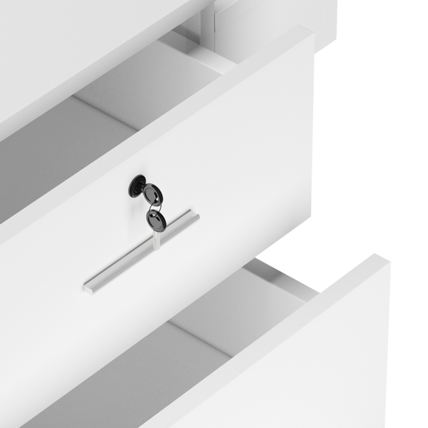 【Same code 89922933】Barbershop Salon Locker / Hair Dryer Rack Drawer with Lock White