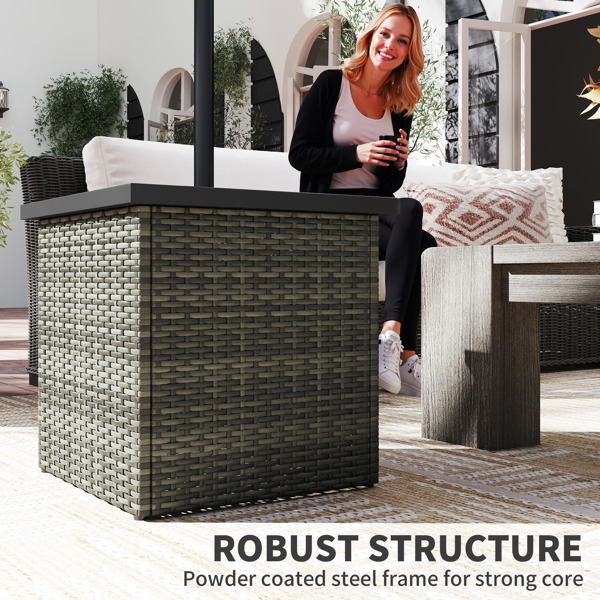 Wicker Side Table  ( Amazon Shipping)（Prohibited by WalMart）