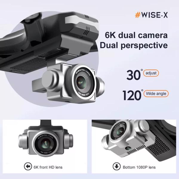 4DRC V14 Professional Drone 6K HD Dual Camera Wifi FPV Portable RC Quadcopter 2 BATTERY,Drones suitable for adults/beginners.Logistics is randomly sent by UPS/USPS/.