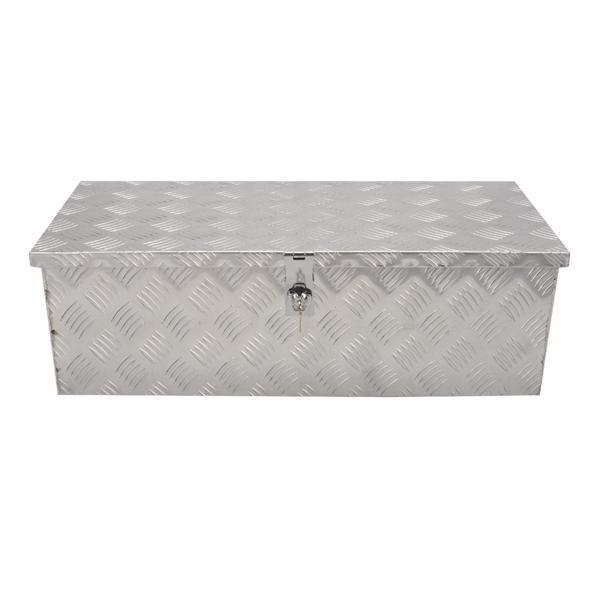 工具箱 30”Silver Aluminum Tool Storage Box for Pickup Truck Bed + Lock MT018012（Amazon & Temu Ban Sale）(No support for returns without reason)