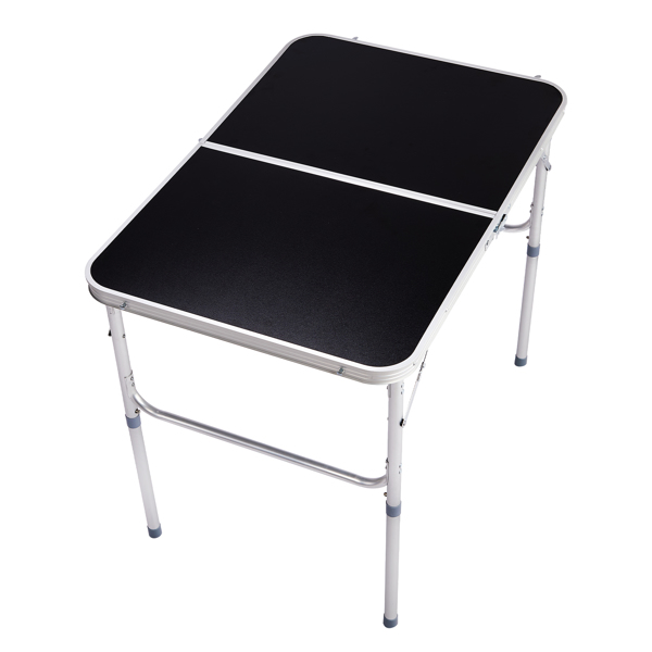  3ft  Aluminum Alloy Folding Table Black