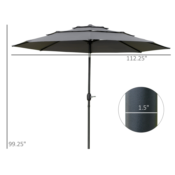 Outdoor beach umbrella/Sun Umbrella  Prohibited by WalMart）