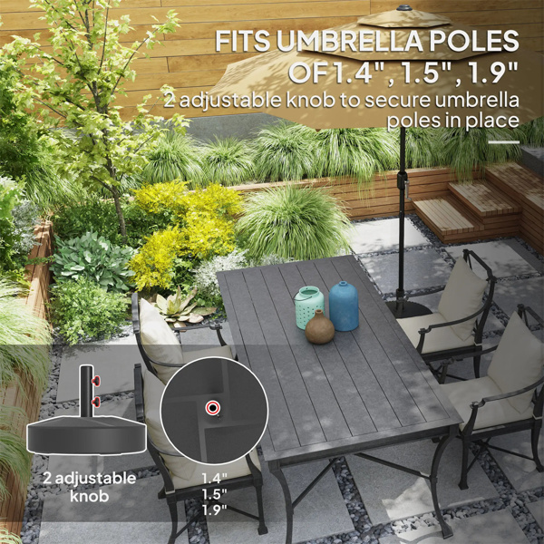 黑色重型户外伞架底座带支架 （amazon shipping-发货，WALMART禁止销售）周末不发货-9