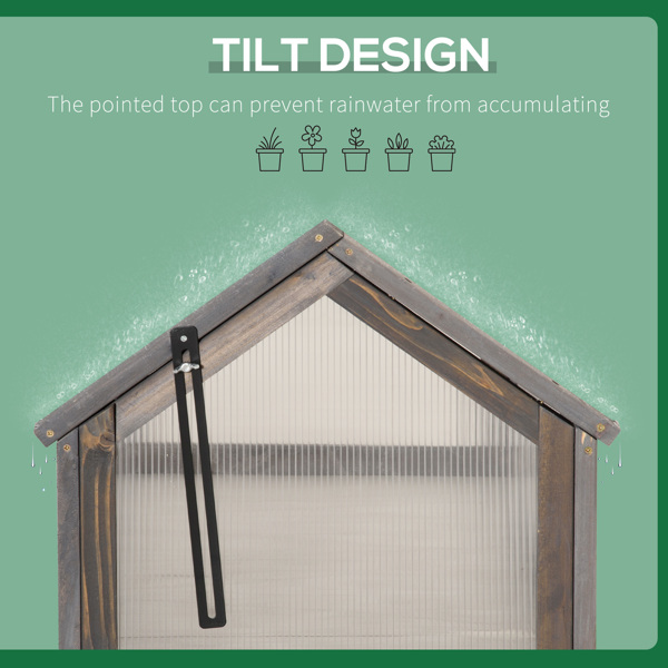 木制冷架温室花园便携式高架花盆（周末不发货）（ Amazon Shipping）（WalMart禁售）-5