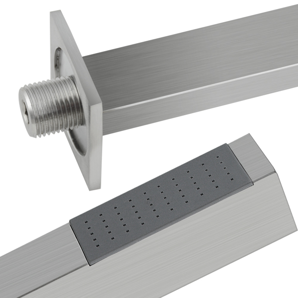 Enhance Your Shower with 12 Stainless Steel Rain Shower Set - Wall Mount Easy