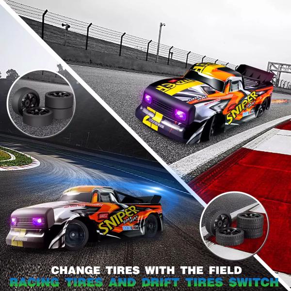 4DRC 1:16四轮驱动赛车30KM/H高速车2.4G遥控漂移车卡车美国，物流由UPS/USPS随机发送-5