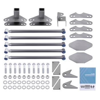 Weld-On Parallel 4 Link Suspension Kit for Rat Car Air Ride 24\\'\\' Pan Hard Bar