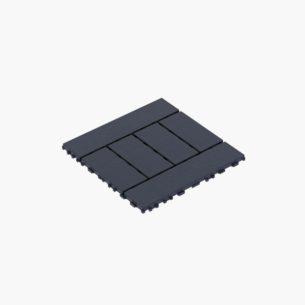 DIY friendly, easy to clean interlocking deck tiles, 11.8
