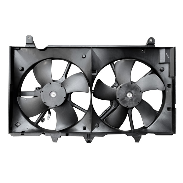 Front Dual Radiator Condenser Cooling Fan Assembly for Nissan 350Z Convertible Coupe 2-Door 3.5L V6 2007-2009 21481-EV02B