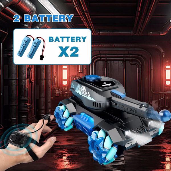 Y1 RC Truck Drift Gesture Car, Rc Crawler Scale Water Bullet Shooting,All Terrain 4WD Battle Stunt Car with 360°Rotating, Lights Music for Birthday Gifts.Logistics is randomly sent by UPS/USPS/FEDEX.