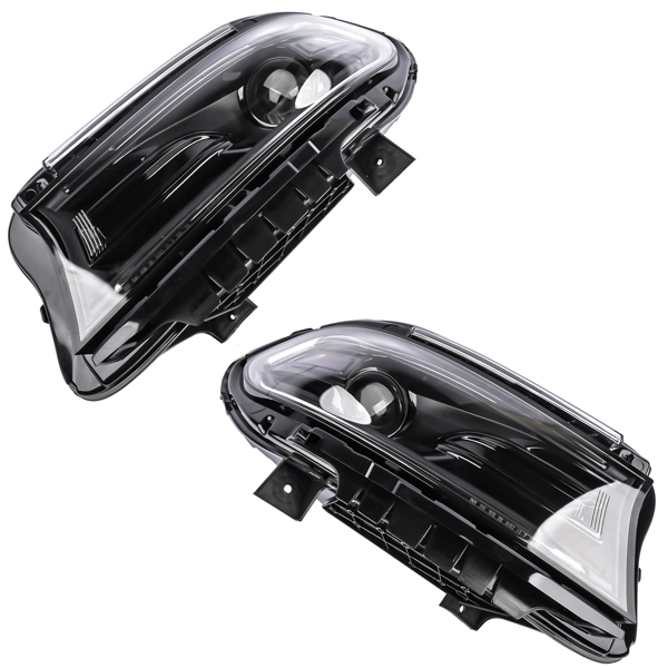 2x Headlight Halogen LED DRL Left & Right For Dodge Charger 2022-2023 68546771AC